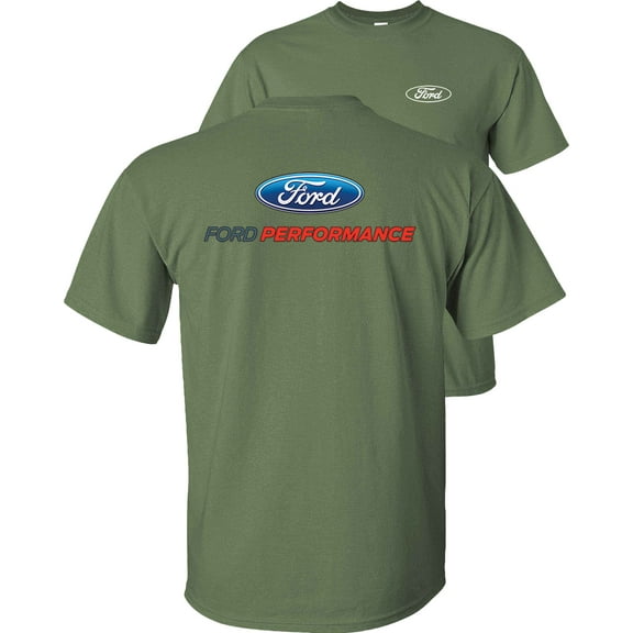 Fair Game Ford Performance Logo T-Shirt GT Racing Design -Military Green-S