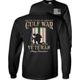 thumbnail image 1 of Fair Game Proud Veteran Gulf War Always Remember Long Sleeve Shirt-Black-3x, 1 of 5