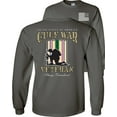 thumbnail image 1 of Fair Game Proud Veteran Gulf War Always Remember Long Sleeve Shirt-Charcoal-Medium, 1 of 5