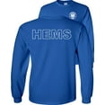 thumbnail image 1 of Fair Game HEMS Helicopter Emergency Medical Services Long Sleeve Shirt Air Ambulance EMS Flying Medevac-Royal-Small, 1 of 5