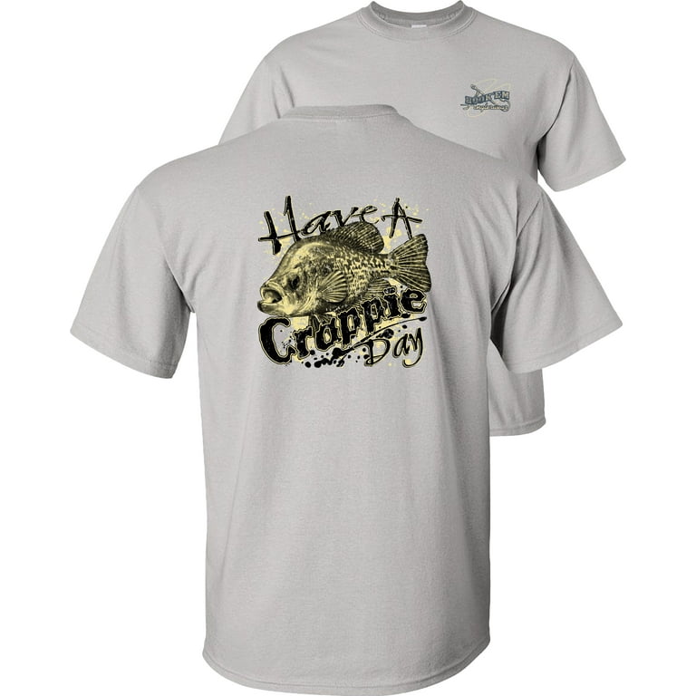 Fair Game Have a Crappie Day T-Shirt, Fishing Graphic Tee-Ice Grey