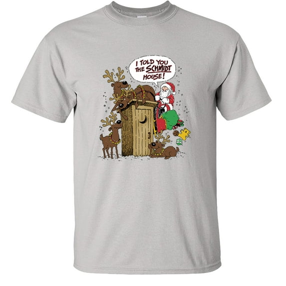 Fair Game I Told You The SCHMIDT House T-Shirt, Funny Graphic Tee-Ice Grey-3x