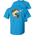 thumbnail image 1 of Fair Game Largemouth Bass T-Shirt, combination profile, Fishing Graphic Tee-Sapphire-S, 1 of 4