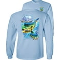 thumbnail image 1 of Fair Game Mahi Madness Long Sleeve Shirt-Light Blue-XL, 1 of 5