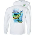 thumbnail image 1 of Fair Game Mahi Madness Long Sleeve Shirt-White-Medium, 1 of 5