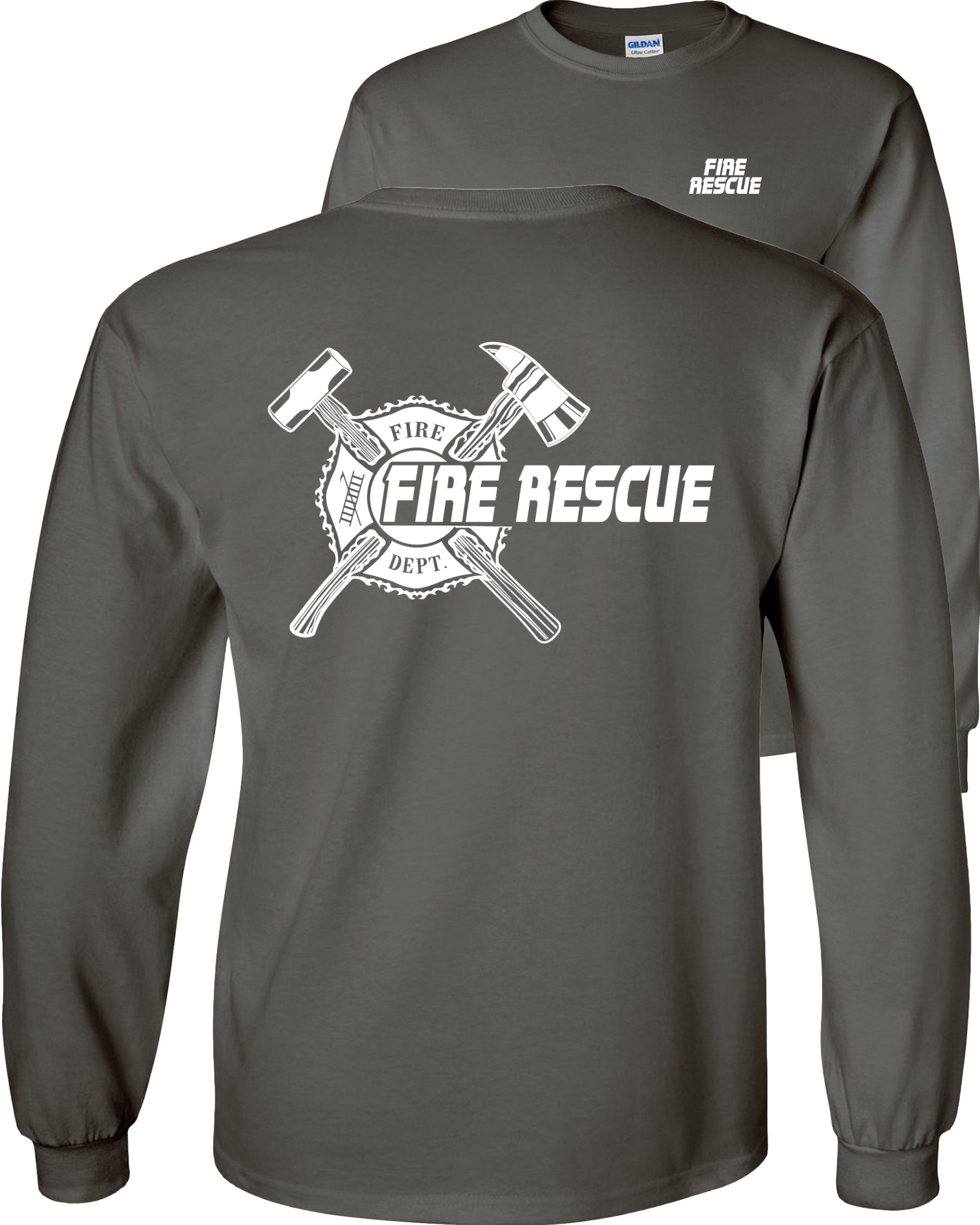 Fair Game Maltese Cross Fire Rescue Long Sleeve Shirt Firefighter  Fire-Royal-2x - Walmart.com