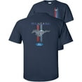 thumbnail image 1 of Fair Game Mustang Pony Stripe Ford T-Shirt-Navy-4x, 1 of 5