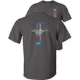 thumbnail image 1 of Fair Game Mustang Pony Stripe Ford T-Shirt-Charcoal-Gray-S, 1 of 6