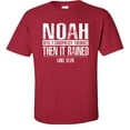 thumbnail image 1 of Fair Game Noah was a Conspiracy Theorist Then It Rained T-Shirt, Luke 17:26 Christian Graphic Tee-Cardinal-2x, 1 of 4