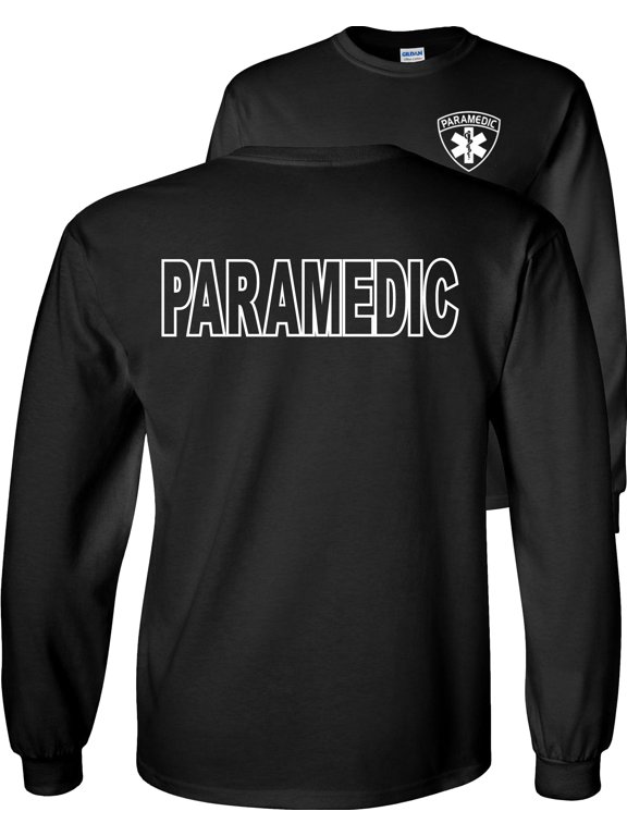 Paramedic Long Sleeve Shirt-Black-S