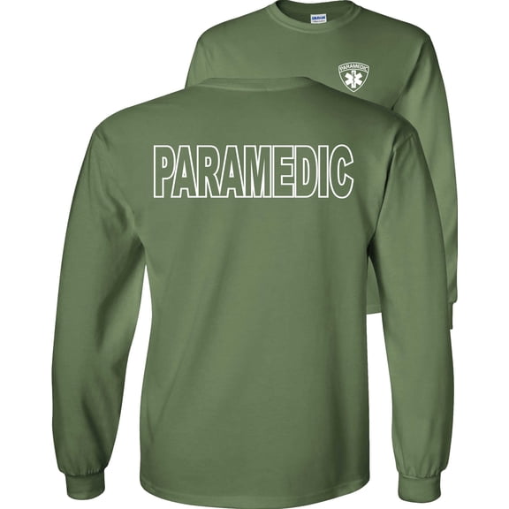 Fair Game Paramedic Long Sleeve Shirt-Military Green-XL