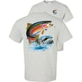 thumbnail image 1 of Fair Game Rainbow Trout Fishing T-Shirt-Ash-2x, 1 of 4