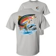 thumbnail image 1 of Fair Game Rainbow Trout Fishing T-Shirt-Ice Grey-S, 1 of 4