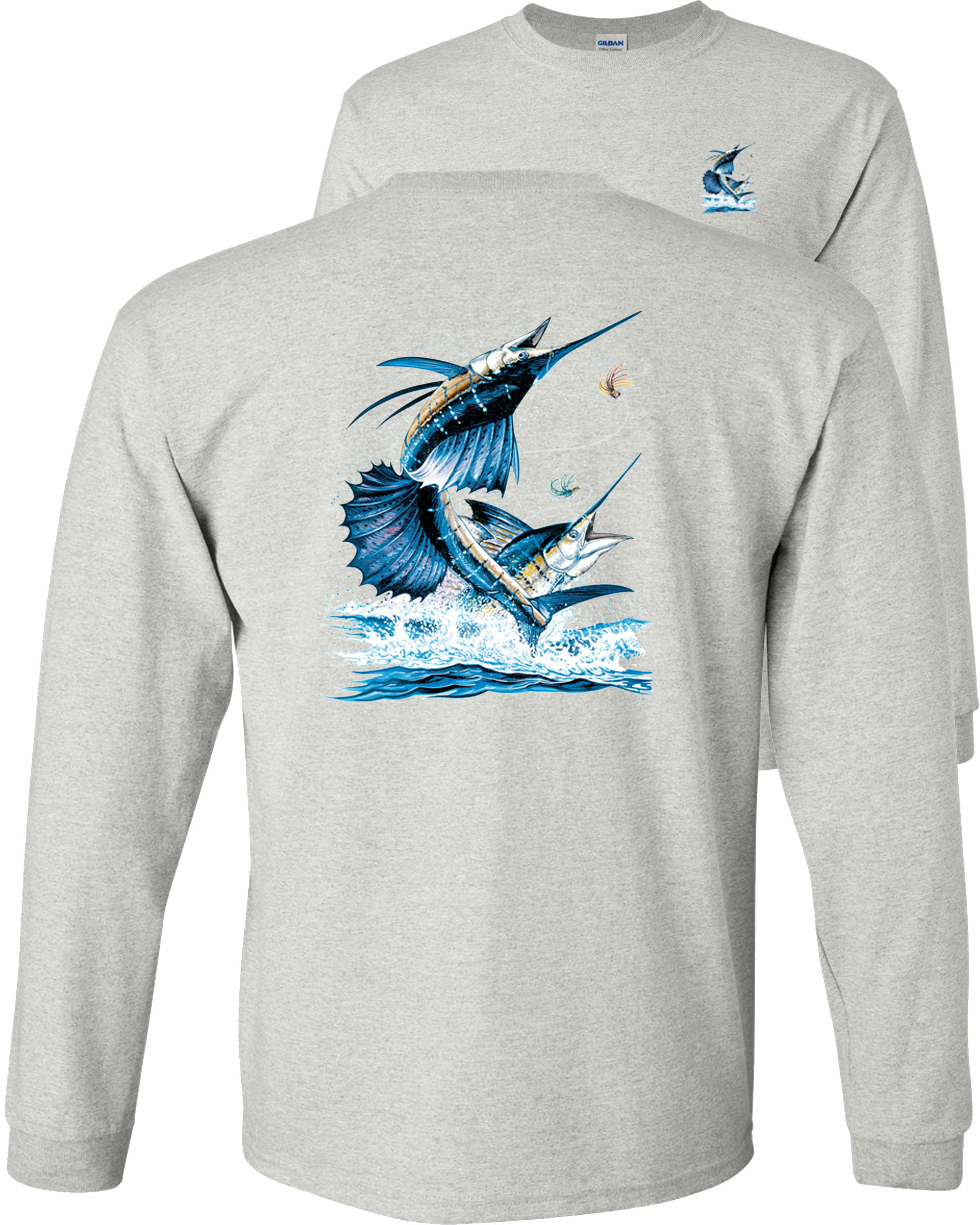 Fair Game Sailfish Fishing Long Sleeve Shirt, Swordfish Saltwater