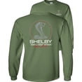 thumbnail image 1 of Fair Game Shelby Cobra Legendary Racing Circle Long Sleeve Shirt-Military Green-Medium, 1 of 6