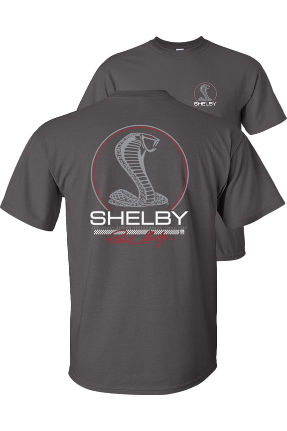 Shelby Cobra Legendary Racing Circle T-Shirt-Charcoal-XL
