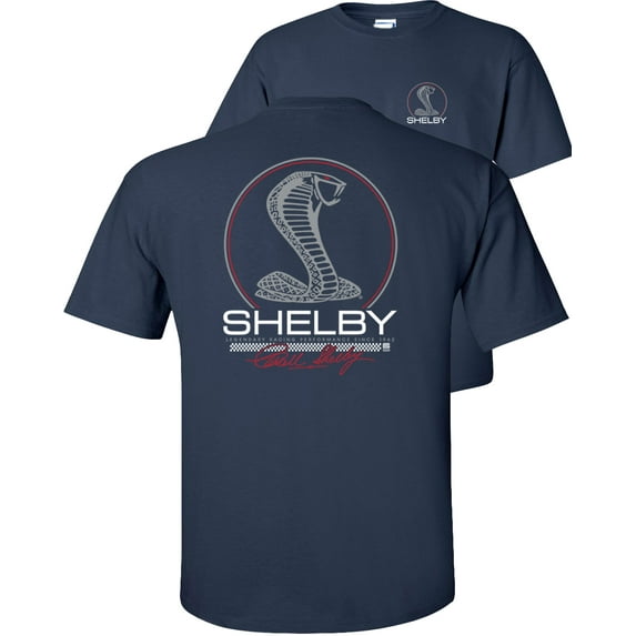 Fair Game Shelby Cobra Legendary Racing Circle T-Shirt-Navy-5x