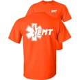 thumbnail image 1 of Fair Game Star of Life EMT T-Shirt Emergency Medical Technician-Orange-XL, 1 of 5