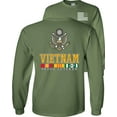 thumbnail image 1 of Fair Game Proud Vietnam Veteran Eagle Long Sleeve Shirt-Military Green-Small, 1 of 5
