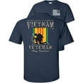 thumbnail image 1 of Fair Game Vietnam Veteran T-Shirt USA Service Medal Ribbons Flag Always Remember-Navy-M, 1 of 5