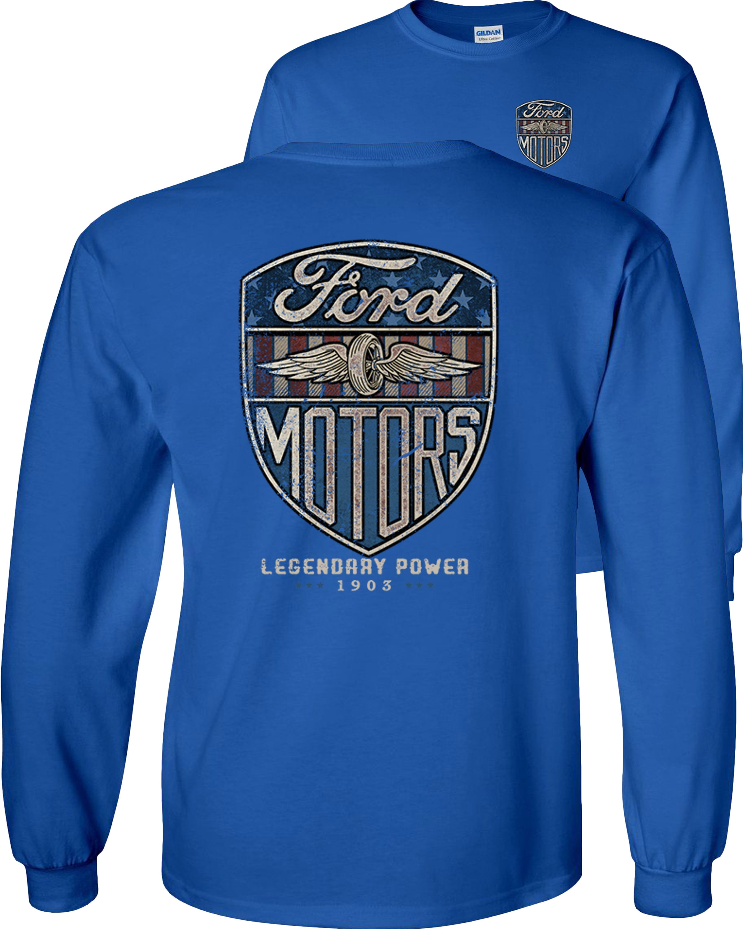 Ford Advertising T-shirt, Men's XL unclear Blue type light blue Vintage Second Hand