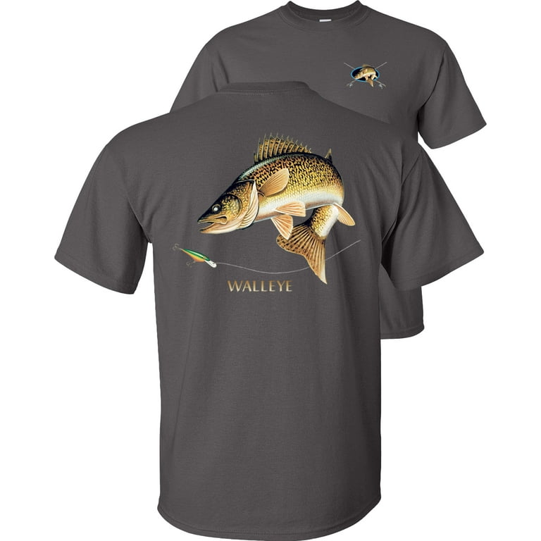 Fish On - UPF 50+ Long Sleeve Shirt, Walleye / S