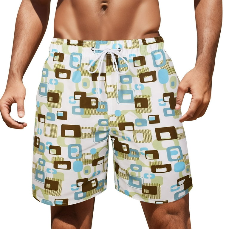 Fair Harbor Swim Trunks Men s Bathing Suits with Compression Liner Mens Swim Trunks Big and Tall Compression Shorts Swim Trunks Summer Fashion Hot Springs Leisure Pockets Green S Walmart