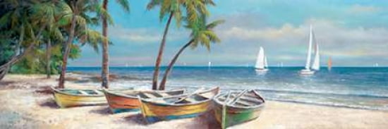 Fair Island I Canvas Art - TC Chiu (8 x 24)