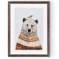 thumbnail image 1 of Wexford Home Fair Isle Bear II-Framed Print - Espresso - 16X22, 1 of 4