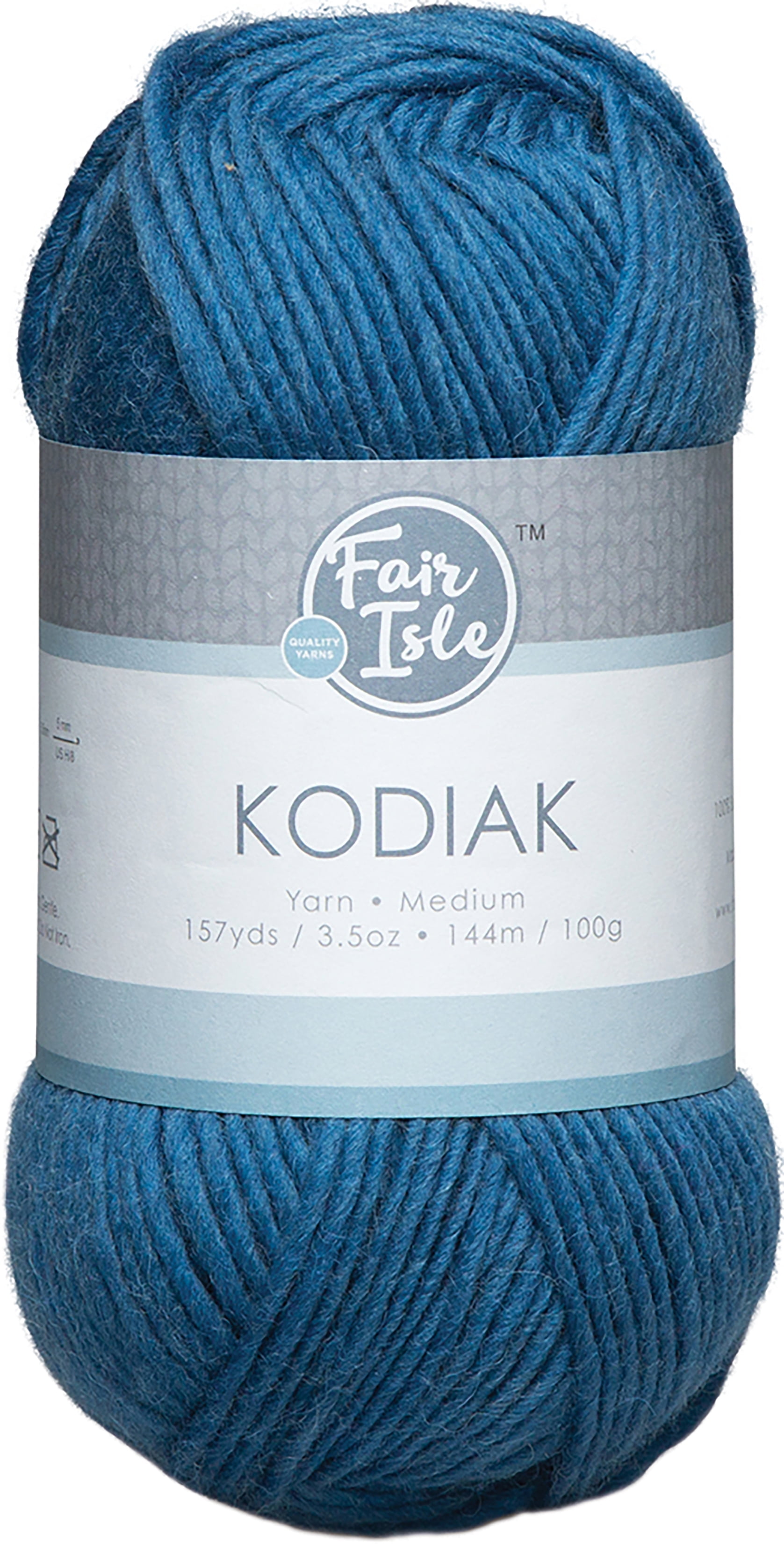 Fair Isle Kodiak Solid Color YarnAzure