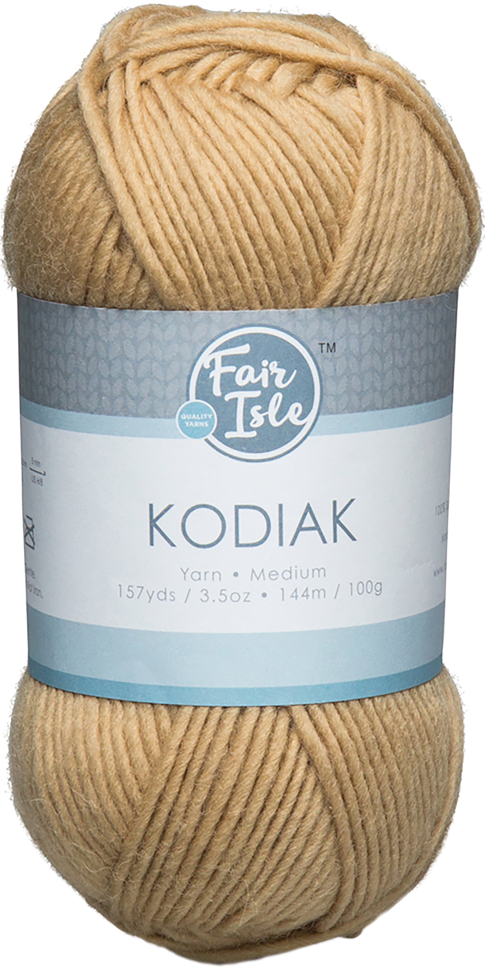 Fair Isle Kodiak Solid Color YarnCreme Brulee