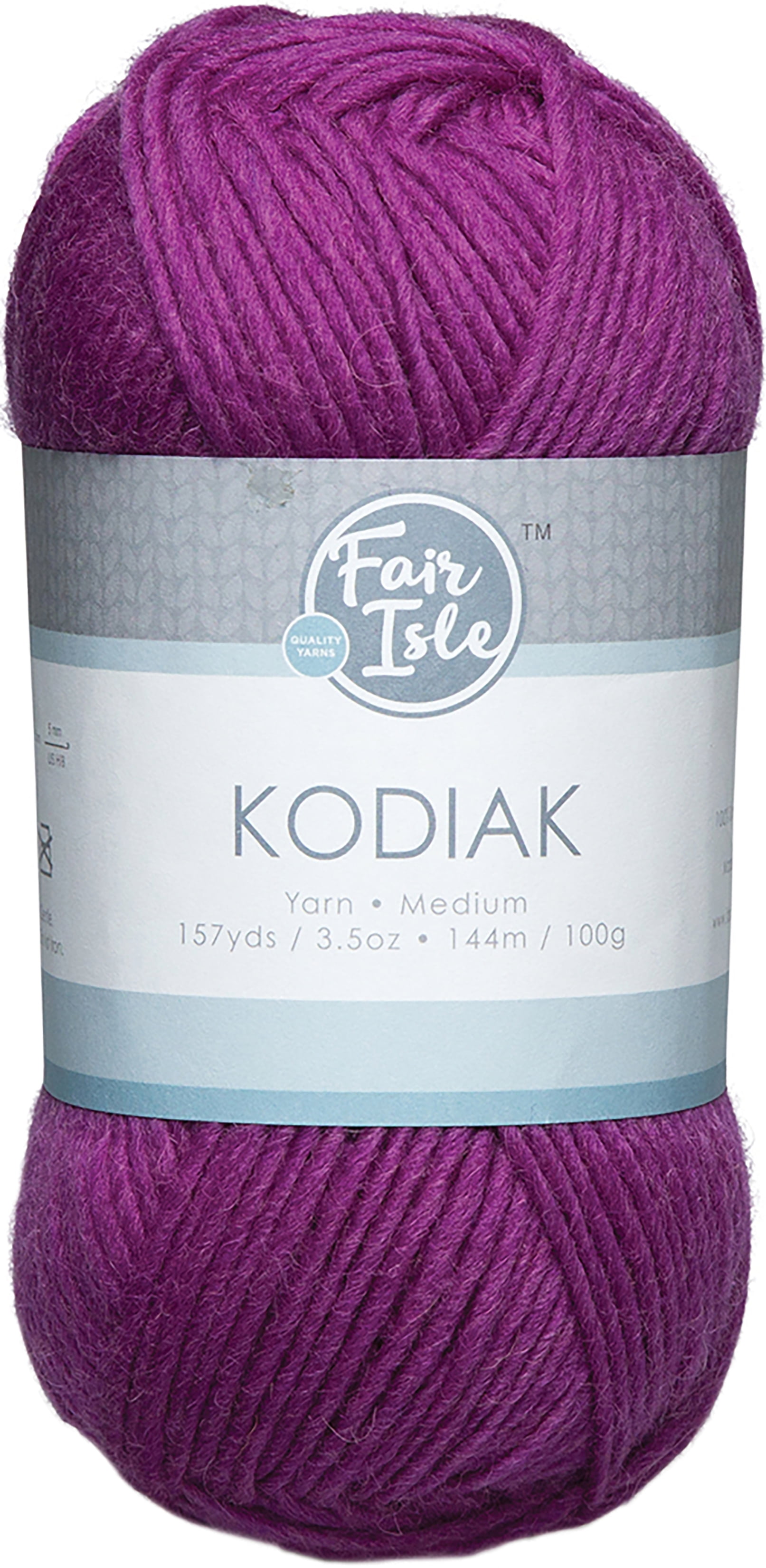 Fair Isle Kodiak Solid Color YarnUltra Violet