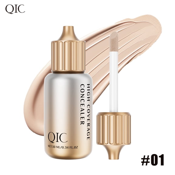Fair Ivory Lightweight Concealer Foundation, Natural Flawless Skin Tone, Long Lasting Matte Base Makeup, Non-Creasing Buildable Coverage for Fair Skin