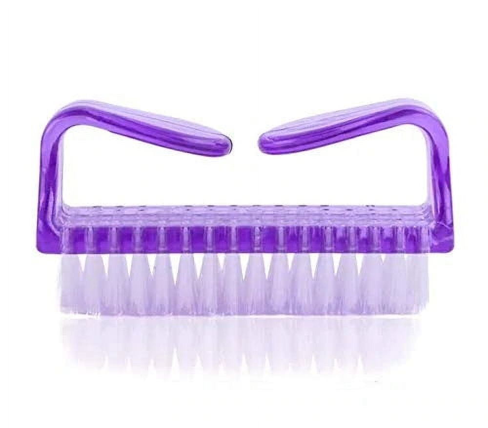 Fair Lady Handle Grip Nail Brush Fingernail Scrubbing Purple