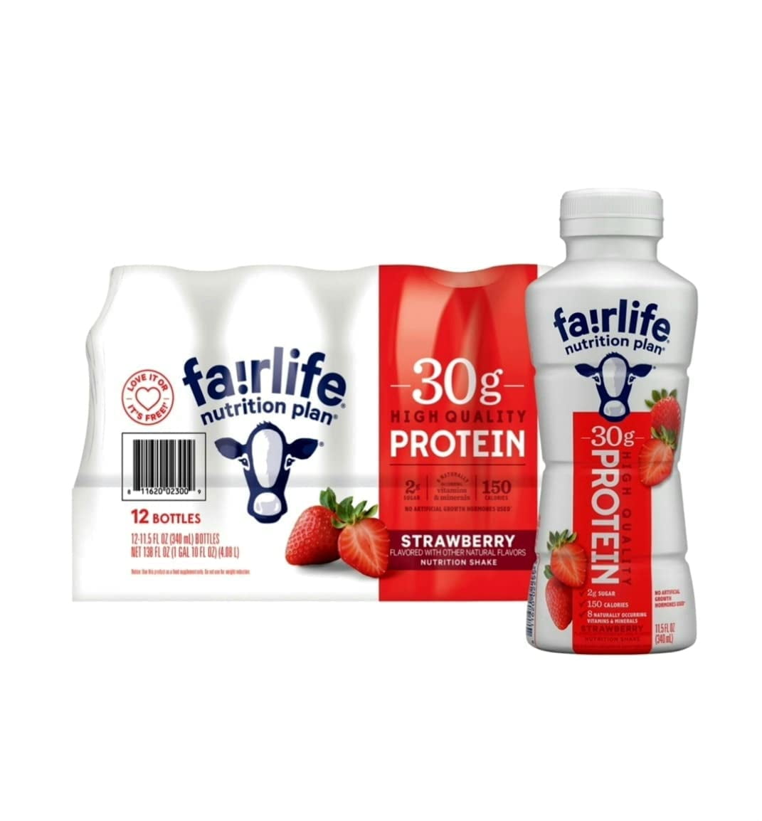 Fair Life Fairlife Protein Shake Strawberry Nutrition Plan 30g Protein