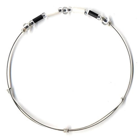 Fair Trade Jewelry - Leakey Celebration Bracelet - June (Black & White)