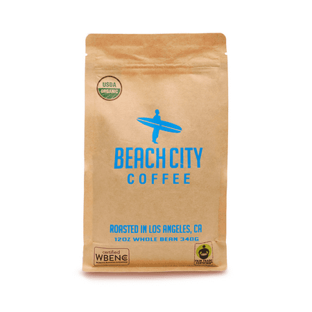 Beach City Coffee, Fair Trade Organic House Blend Whole Bean, Medium Roast