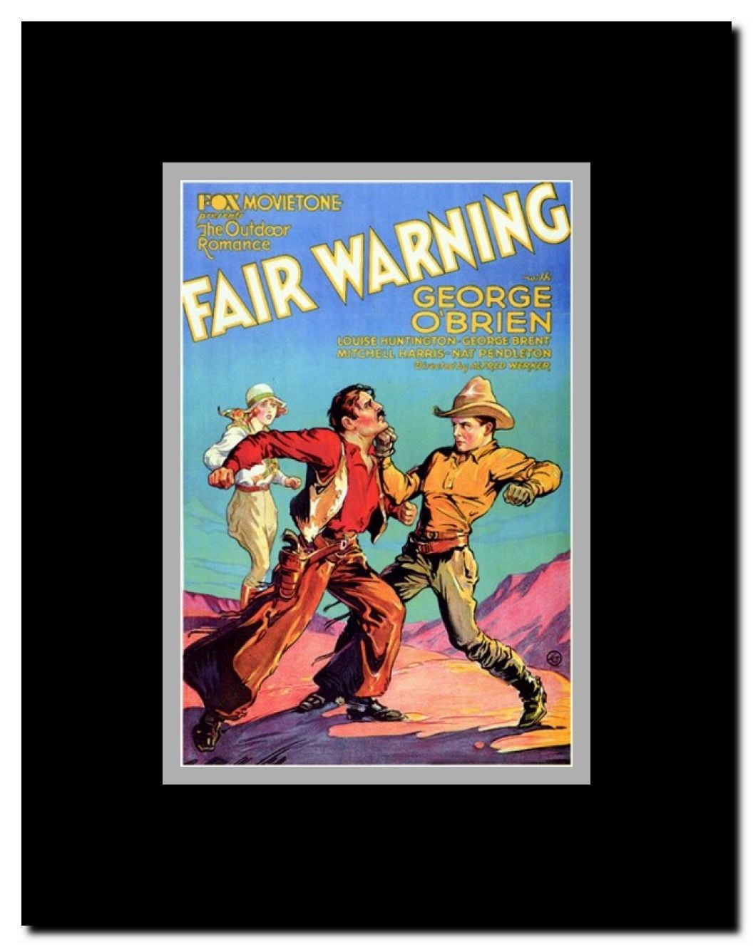 Fair Warning Framed Movie Poster