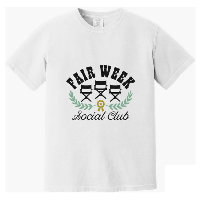 Fair Week Social Club Retro Meeting Graphic Comfort Color T‑Shirt for