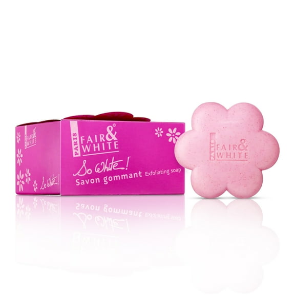 Fair & White So White Savon Gommant Exfoliating Skin Body Bar Soap - For All Skin Types