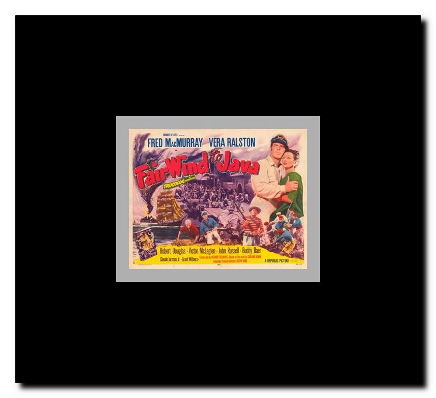 Fair Wind to Java Framed Movie Poster