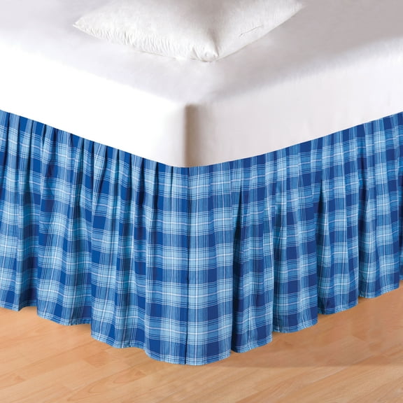 Fair Winds Plaid King Bed Skirt