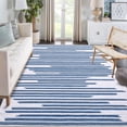 thumbnail image 1 of FairOnly 10' x 13' Extra Large Rug for Office Living Room Bedroom Modern Stripe Rug Non-Slip Carpet, Blue, 1 of 1