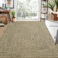 thumbnail image 1 of FairOnly 10'x13' Solid Beige Modern Braided Print Area Rugs for Living Room Washable Stain-Resistant Rugs for Kitchen Dining Room Non Shedding Carpet, 1 of 7