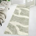 thumbnail image 1 of FairOnly 2'x6' Beige Washable Runner Rugs for Hallway Abstract Ocean Print Rug Runner Rugs Laundry Entryway Modern Low Pile Rug for Kitchen, 1 of 7