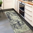 thumbnail image 1 of FairOnly 2'x6' Black Washable Runner Rugs for Hallway Entryway Low Pile Non Slip Modern Abstract Laundry Runner Rug Geometric Rug for Kitchen, 1 of 7