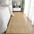 thumbnail image 1 of FairOnly 2'x6' Brown Geometric Runner Rugs for Hallway Modern Washable Low Pile Runner Rugs for Laundry Entryway Throw Rug, 1 of 7