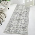 thumbnail image 1 of FairOnly 2'x6' Grey Washable Runner Rugs for Hallway Oriental Floral Non Slip Soft Runner Rugs for Entryway Kitchen Laundry Rugs, 1 of 7