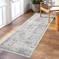 thumbnail image 1 of FairOnly 2'x6' Vintage Runner Rug Hallway Area Rugs for Kitchen Washable Non-Slip Gray Soft Rug for Bedroom, 1 of 7