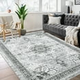 thumbnail image 1 of FairOnly 5'x7' Grey Bohemian Vintage Area Rugs Washable Rugs for Kitchen Stain-Resistant Dining Room Area Rugs Bedroom Bathroom Rugs, 1 of 7
